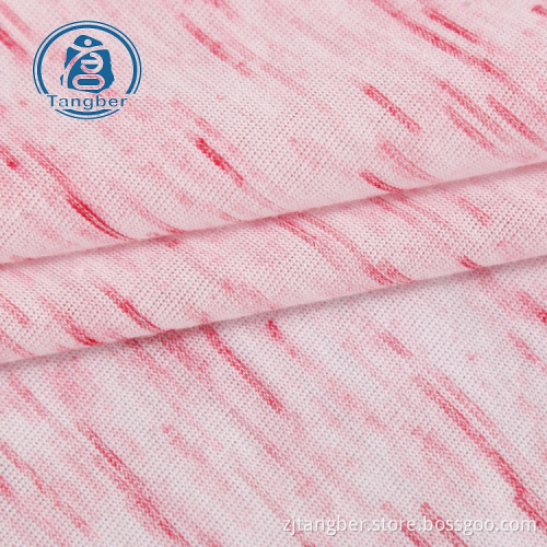 tissu de jersey hacci de rayonne de polyester de fil de satin